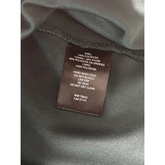 Women's Size 14 Hunter Green Sleeveless Lace Waist Midi Dress Wedding Guest - Picture 5 of 12